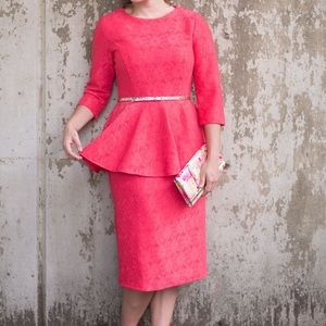 Dainty Jewels Peplum Dress